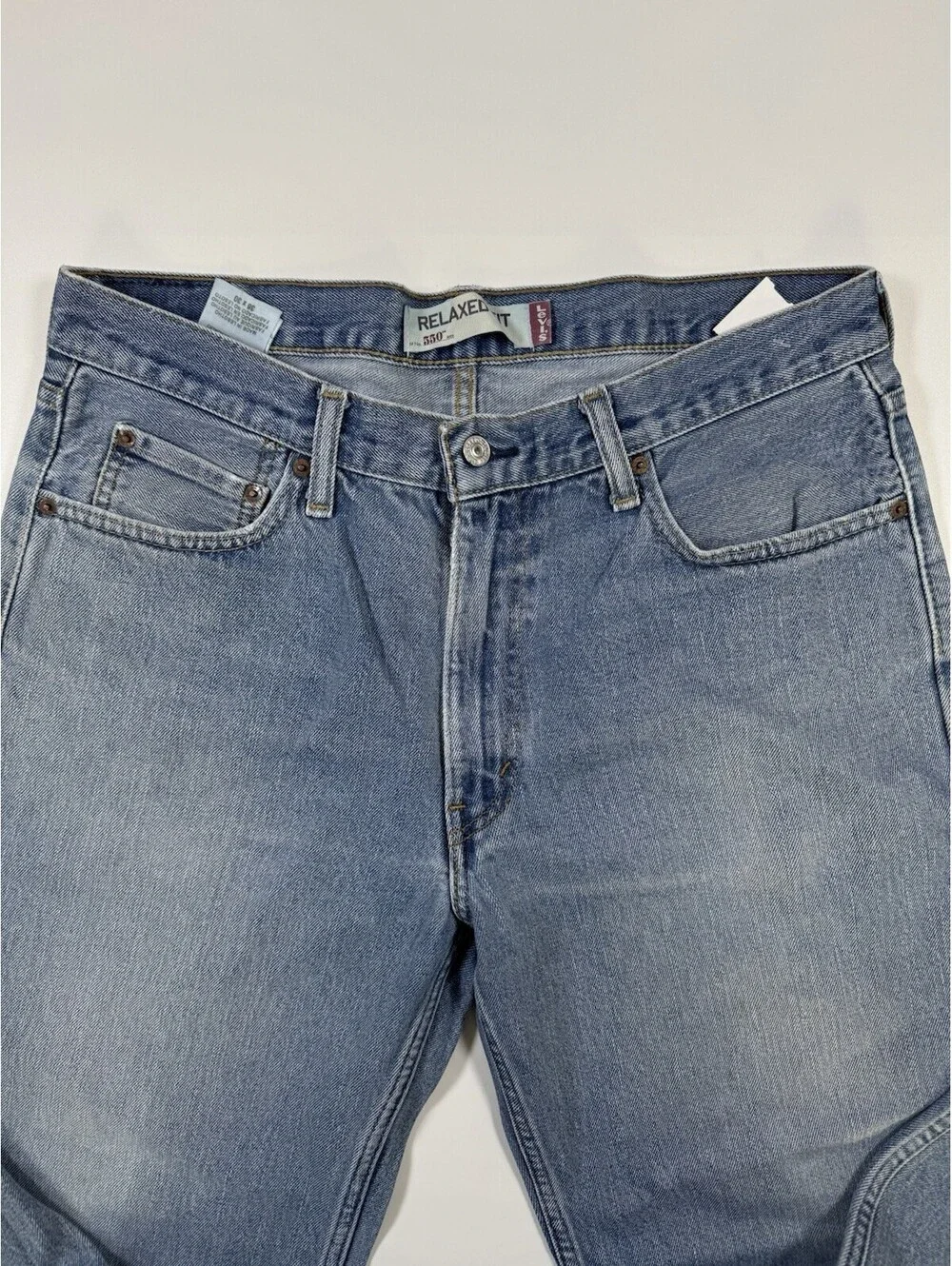 Levi’s 550 Relaxed Fit Jeans Men’s 36x30 Y2K Light Wash 100% Cotton